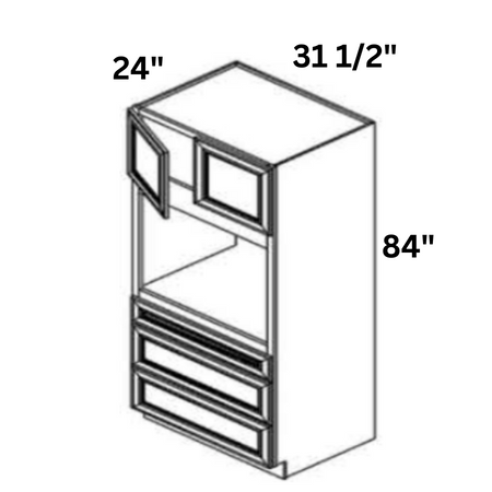 Smoky Gray Oven Pantry 31 1/2' X 84' X 24'
