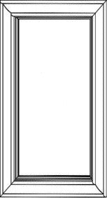 Dove White Shaker Dummy Wall Door 12' X 18' (For A Pair)