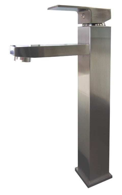 Ratel Single Handle Bathroom Vessel Faucet 5 11/16' X 12 3/8' Brushed Nickel