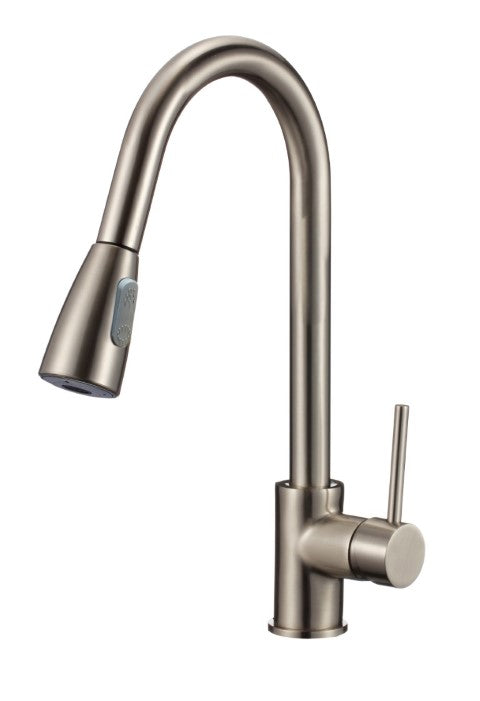 Ratel Pull Down Kitchen Faucets 8 11/16' X 15 3/4' Brushed Nickel