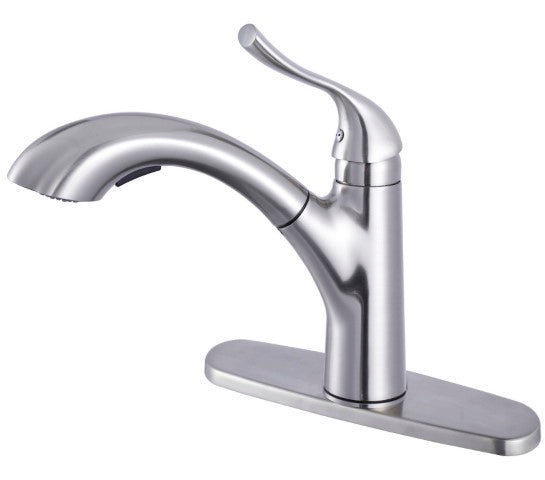 Ratel Pull Out Kitchen Faucet 8 11/16' X 10 1/16' Brushed Nickel