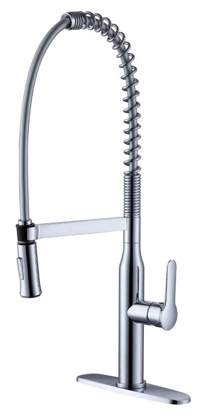 Ratel Commercial Style Kitchen Faucet 8 1/2' X 26 1/2' Brushed Nickel