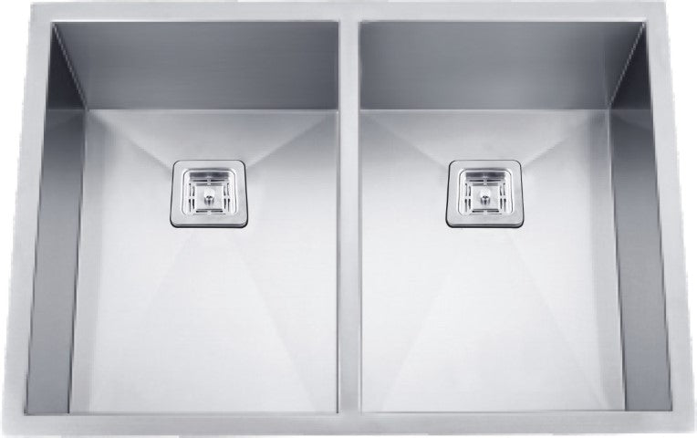 Double Handmade Sink 16G 30'X18'X10' R0Mm