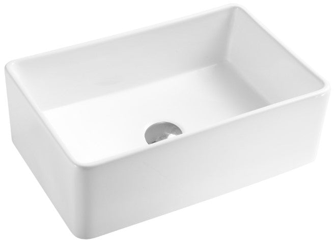 Single Porcelain Apron-Front Sink 30'X20'X10' Reversible