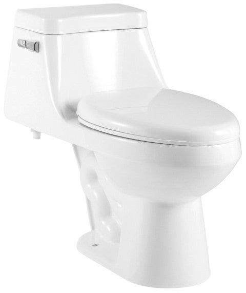 One Piece Oval Toilet With Soft Closing Seat Height 26'