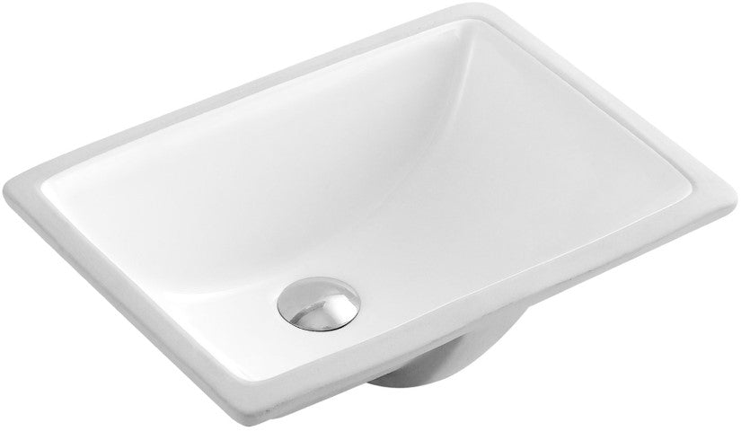 Ceramic Square Undermount Sink 18 1/2'L X 13 4/5'W X 8 1/3'H