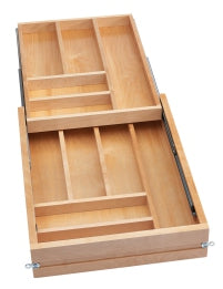 Tiered Double Cutlery Drawer For 15' Cabinet (11 �� x 21 x 4)