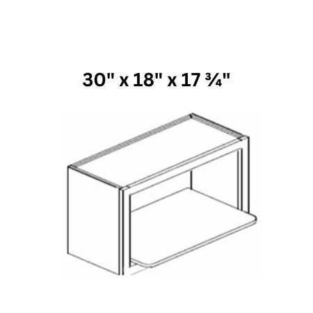 Sterling Microwave Open Shelf 30' X 18' X 17 3/4'