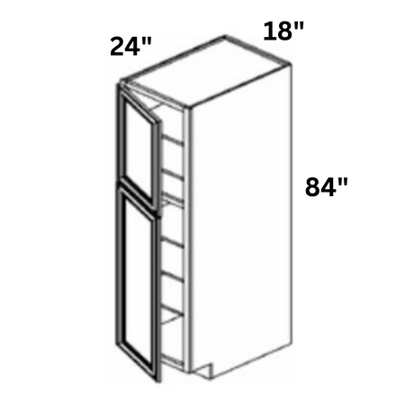 Soda Shaker Wall Pantry 18X84X24' Without Drawer