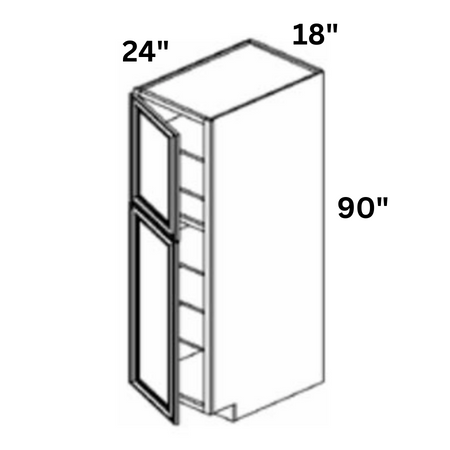 Soda Shaker Wall Pantry 18X90X24' Without Drawer